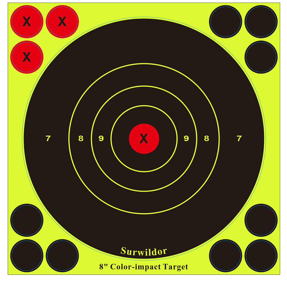 8x8inch Reactive Adhesive Fluorescent Sticky Targets