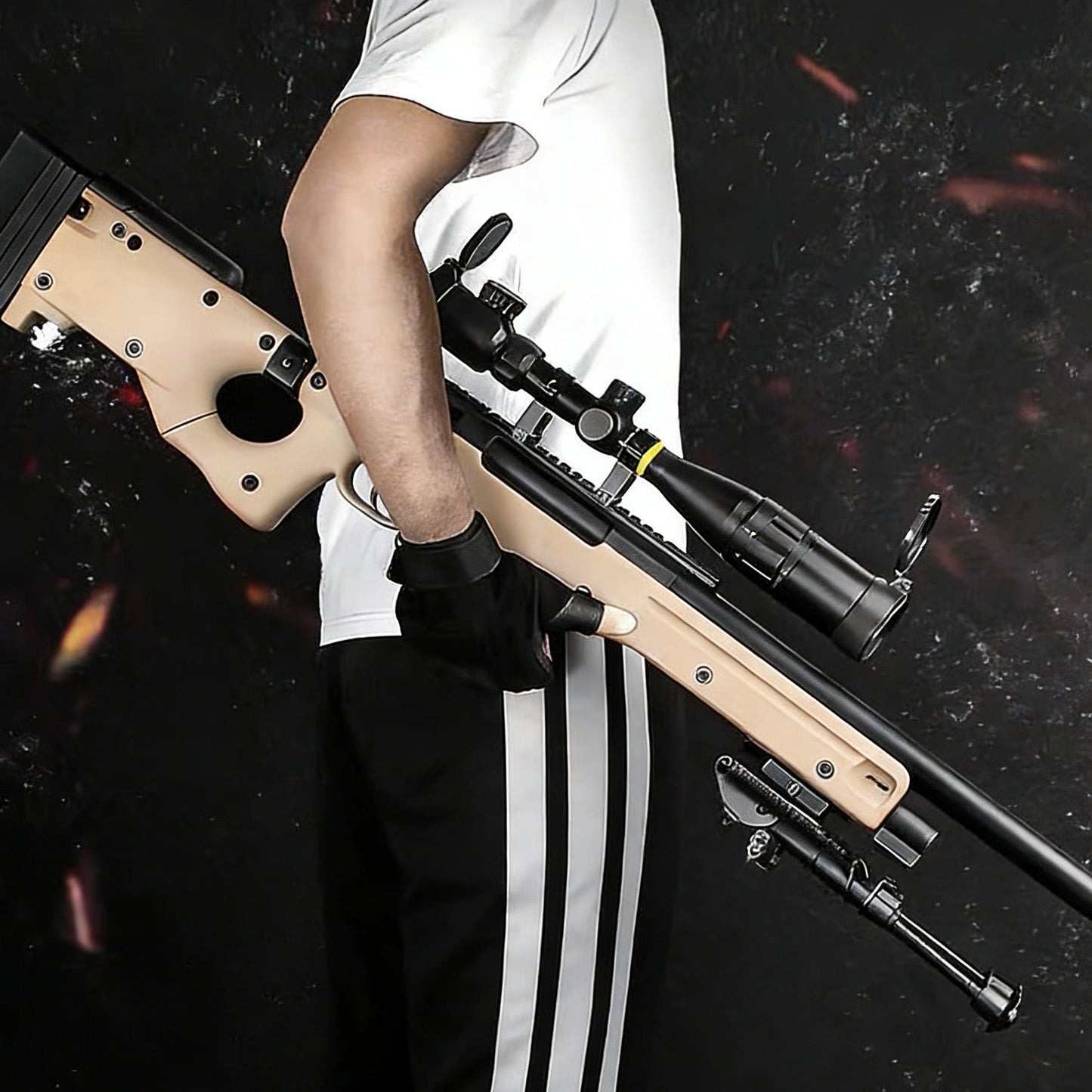 JieYing AWM Shell Ejection Nerf Guns Sniper
