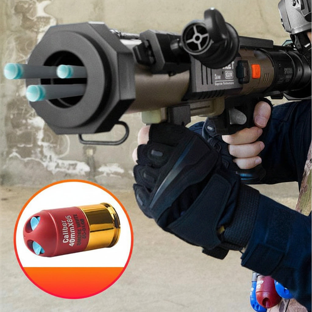 PRG Stinger Triple-Shot Nerf Rocket Launcher