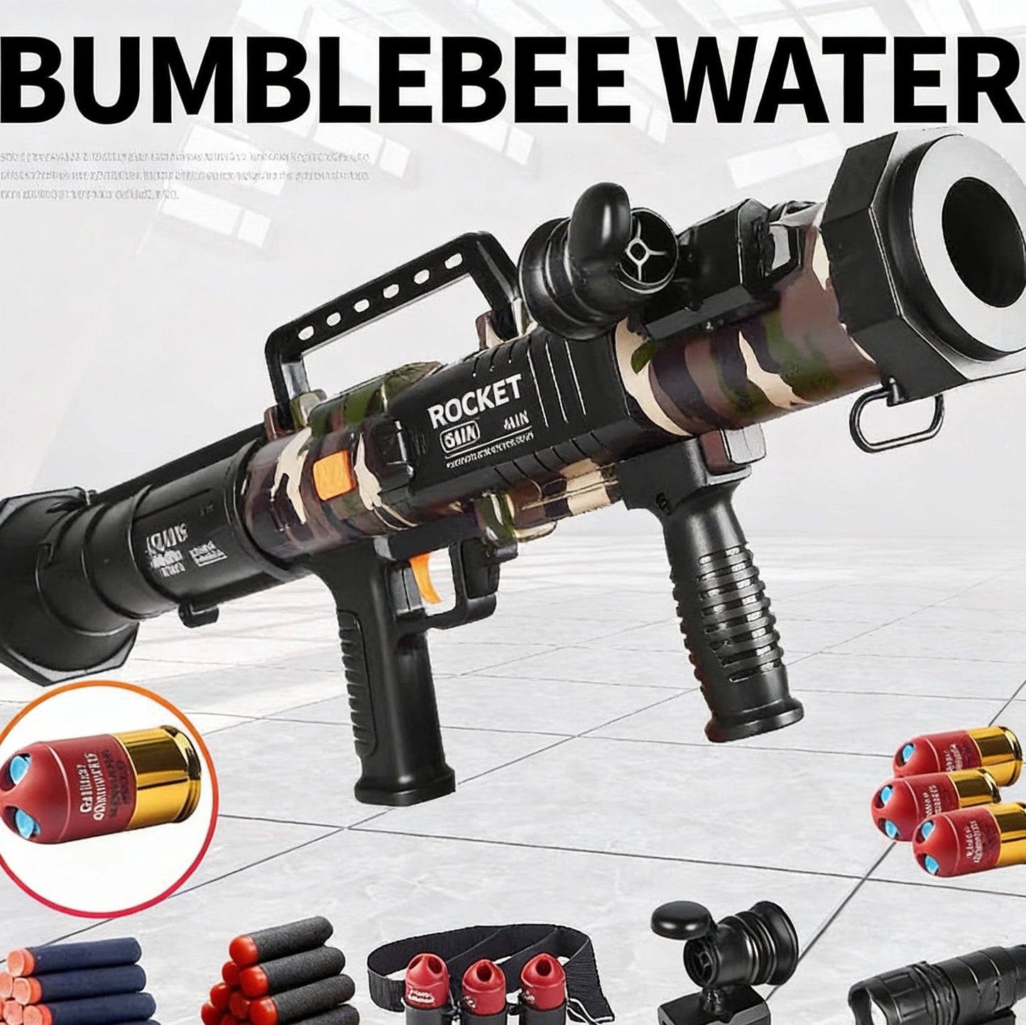 PRG Stinger Triple-Shot Nerf Rocket Launcher