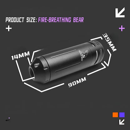 14mm CCW Fire Bear  Luminous Suppressor