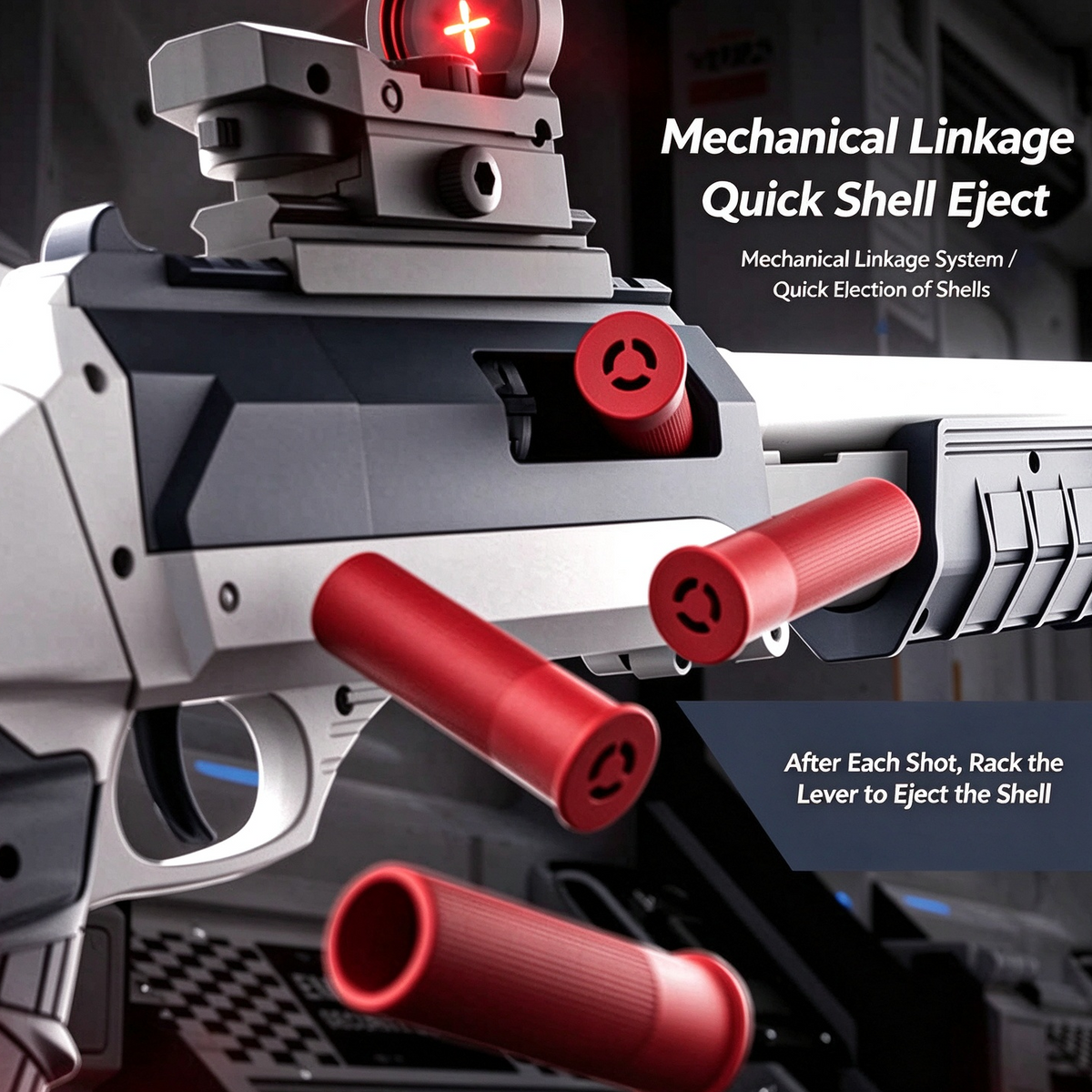 FPSS Triple-Folding Shell-Ejecting Nerf Shotgun