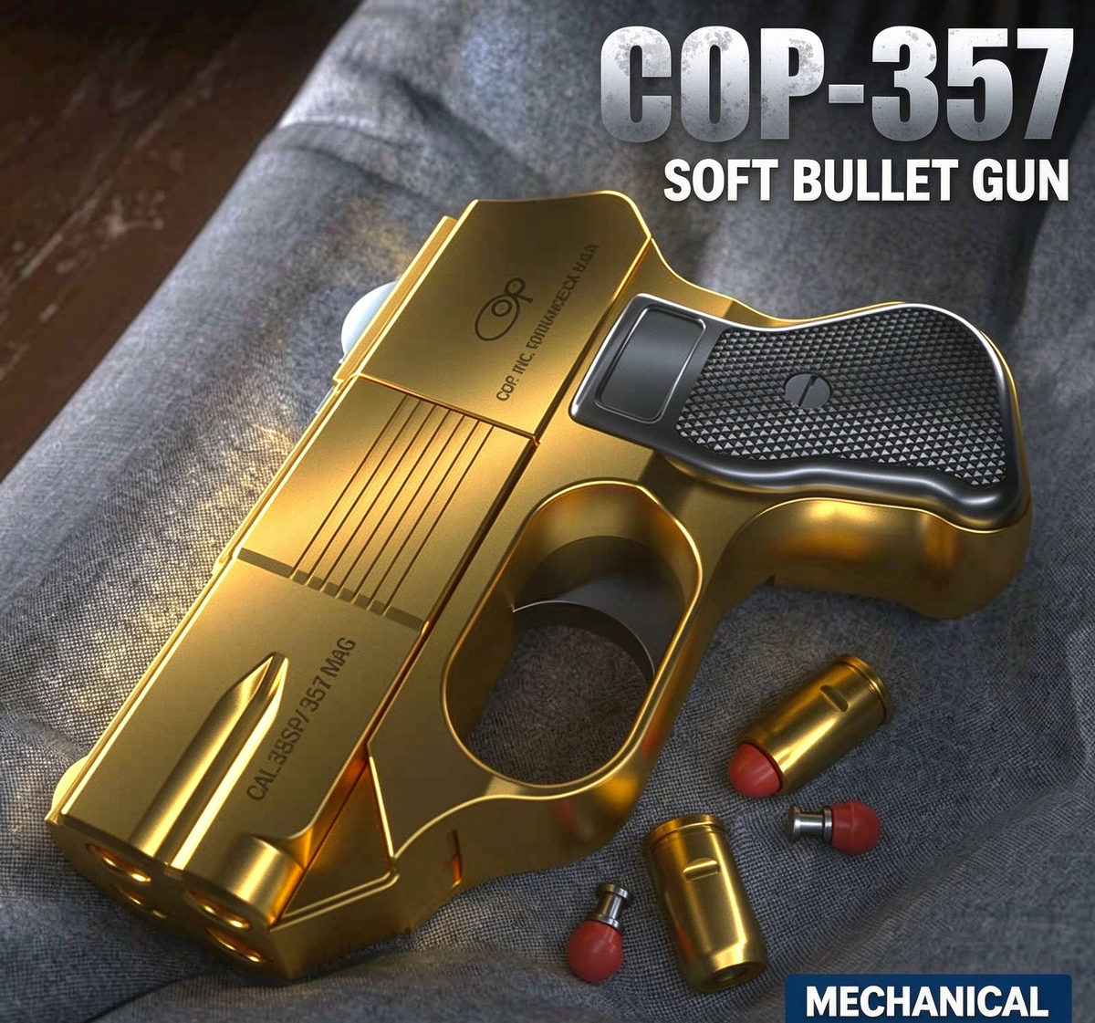 COP 357 Derringer 4-Shot Manual Nerf Pistol