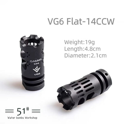 14mm CCW Metal Flash Hider Fire Cap