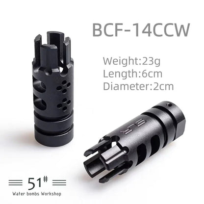 14mm CCW Metal Flash Hider Fire Cap