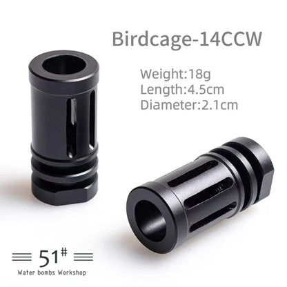 14mm CCW Metal Flash Hider Fire Cap
