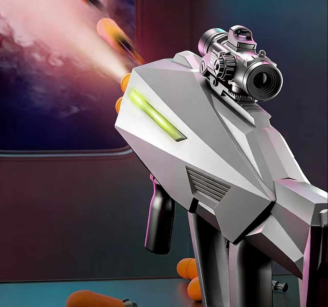 Cyberpunk 8-Shot Nerf Rocket Launcher