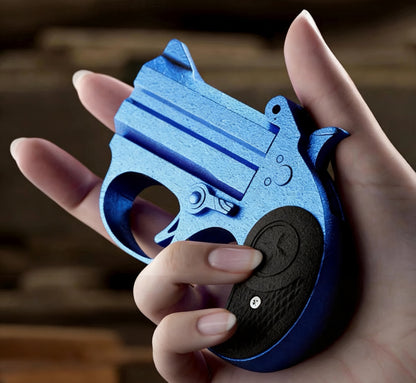 Mini Derringer Alloy Flip-Barrel Nerf Pistol