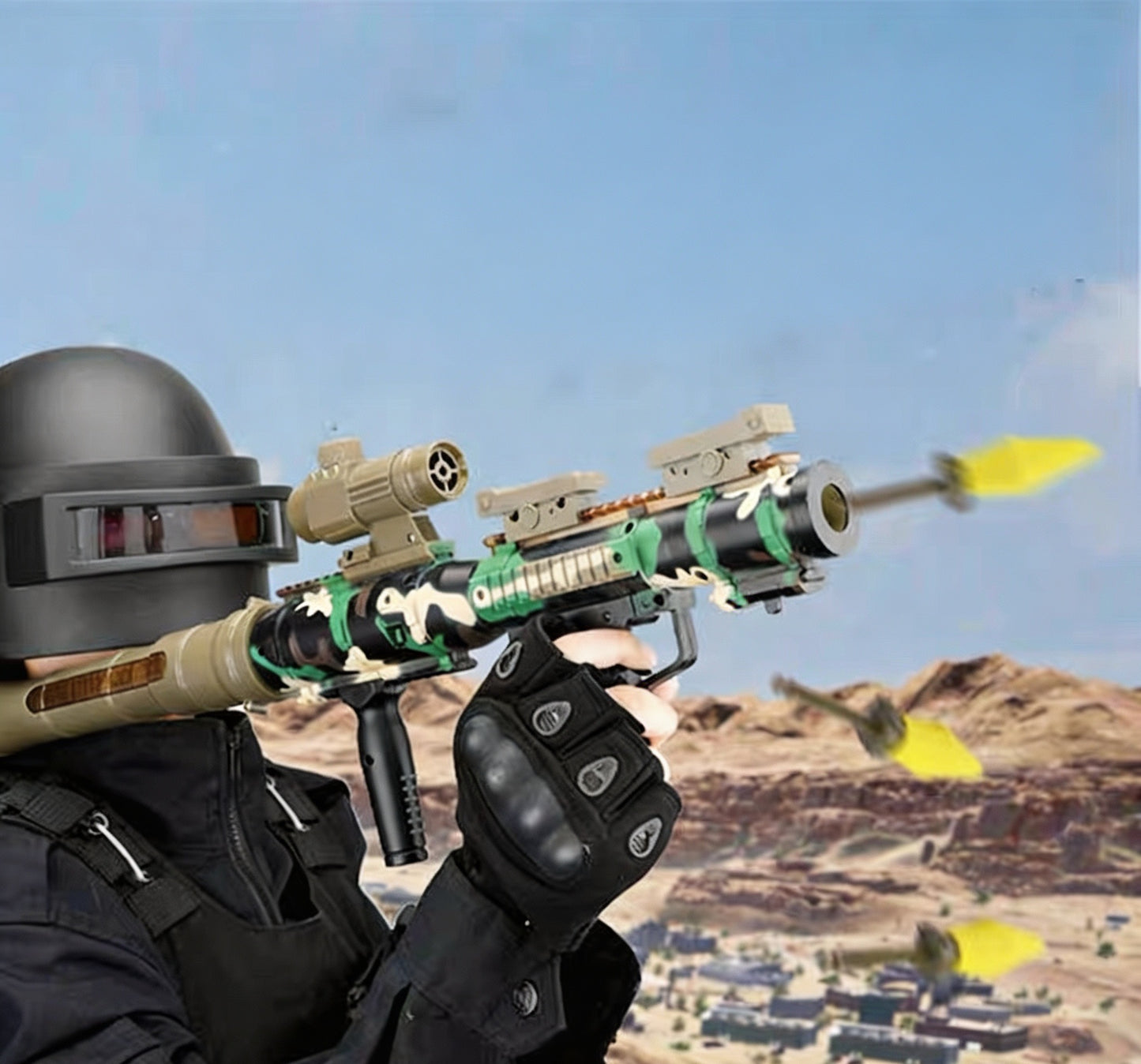 Sound Light RPG Nerf Rocket Launcher