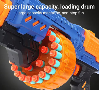 Manual Rapid-Fire Gatling Nerf Machine Gun