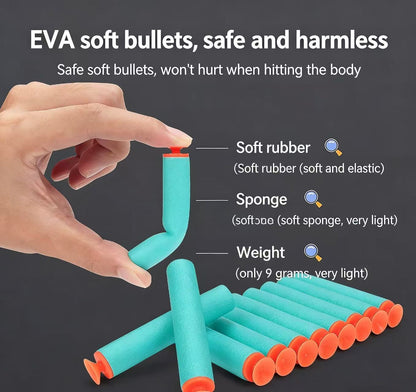 Manual Rapid-Fire Gatling Nerf Machine Gun