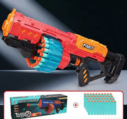 Manual Rapid-Fire Gatling Nerf Machine Gun