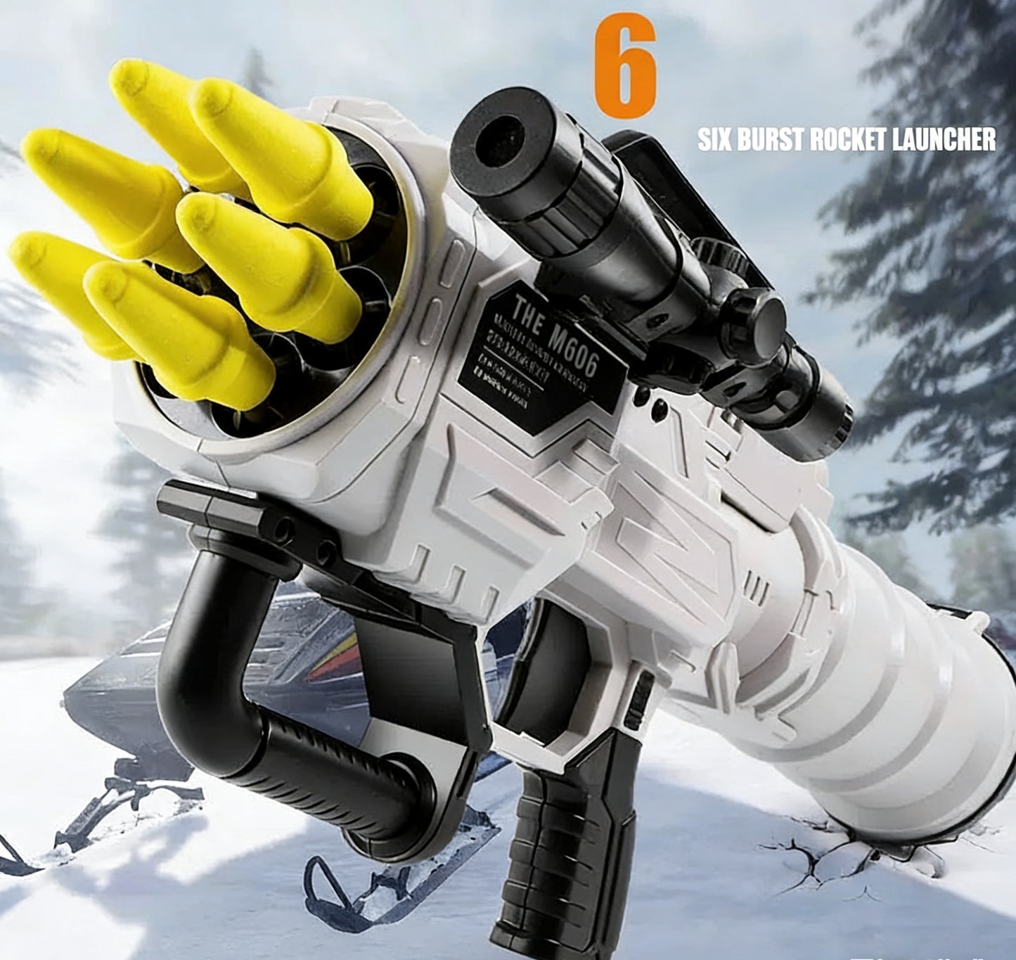 New Large 6-Shot Rotating Nerf Rocket Launcher