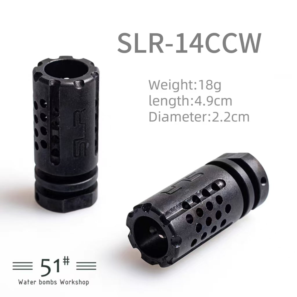 14mm CCW Metal Flash Hider Fire Cap