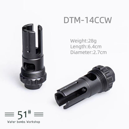 14mm CCW Metal Flash Hider Fire Cap