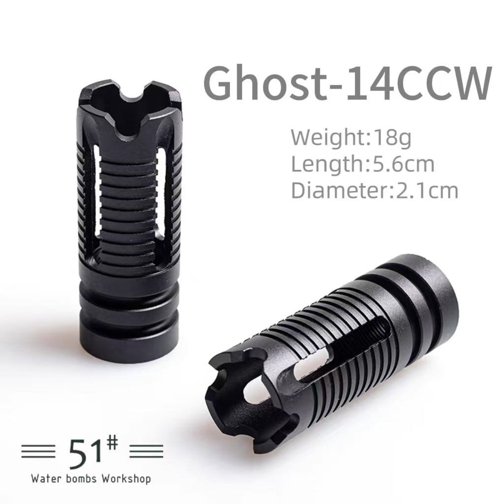14mm CCW Metal Flash Hider Fire Cap