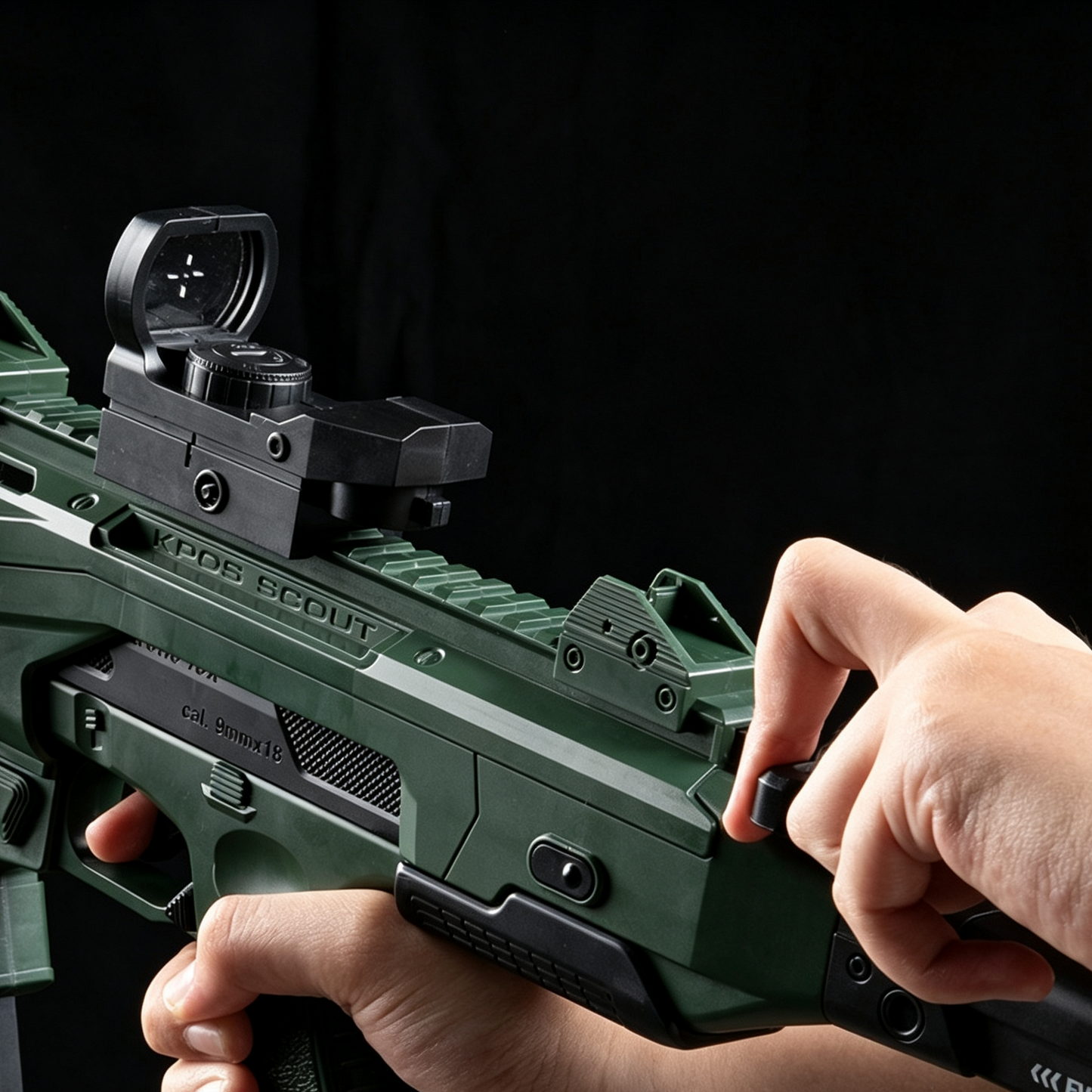 Arctic Fox Shell-Ejecting Carbine Nerf SMG