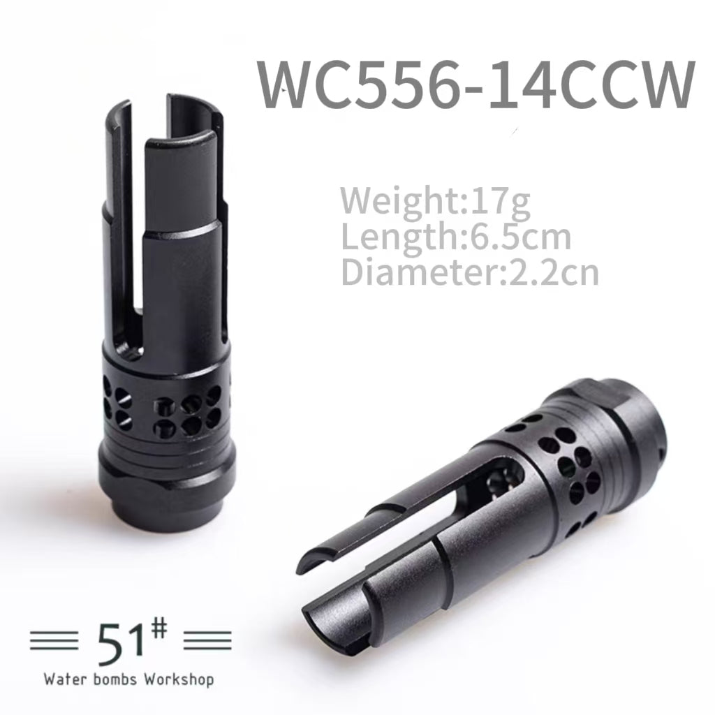 14mm CCW Metal Flash Hider Fire Cap