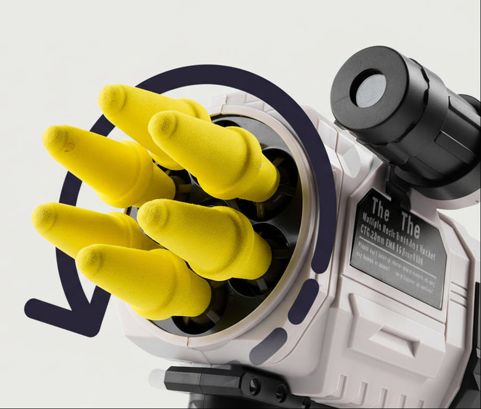 New Large 6-Shot Rotating Nerf Rocket Launcher