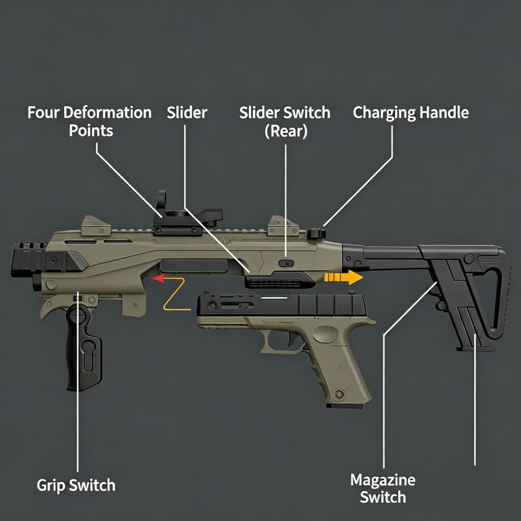Arctic Fox Shell-Ejecting Carbine Nerf SMG