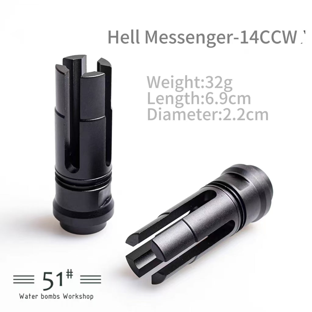 14mm CCW Metal Flash Hider Fire Cap