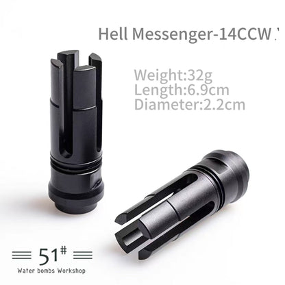 14mm CCW Metal Flash Hider Fire Cap