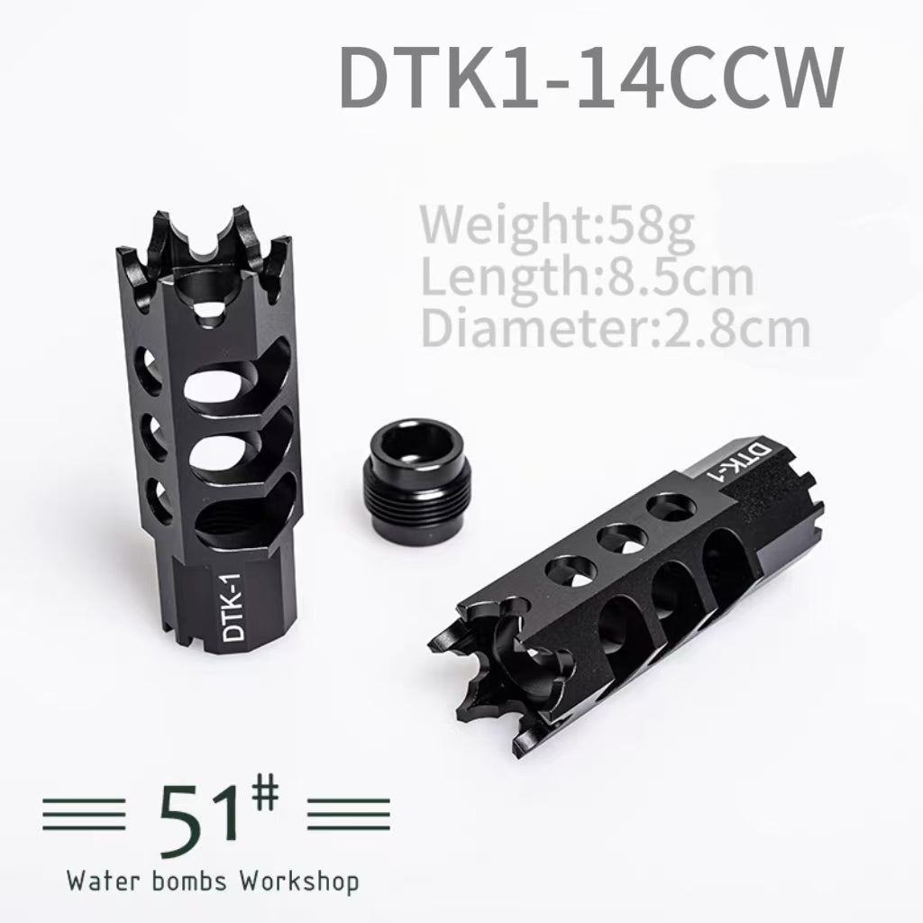 14mm CCW Metal Flash Hider Fire Cap