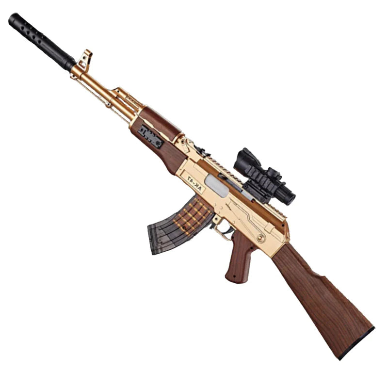 AK47 Nerf rifle shell ejecting toy gun