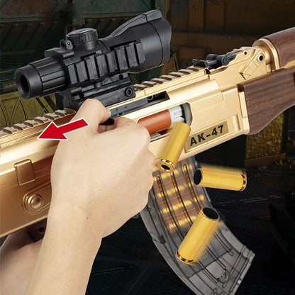 AK47 Shell Ejecting Nerf Rifle Gun