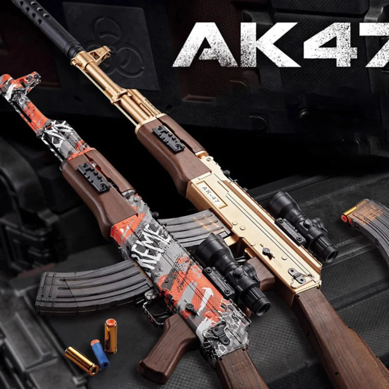 AK47 Shell Ejecting Nerf Rifle Gun