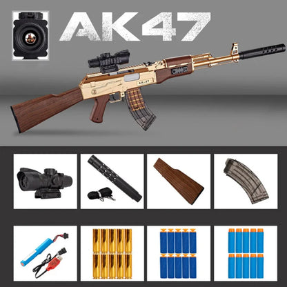 AK47 Shell Ejecting Nerf Rifle Gun