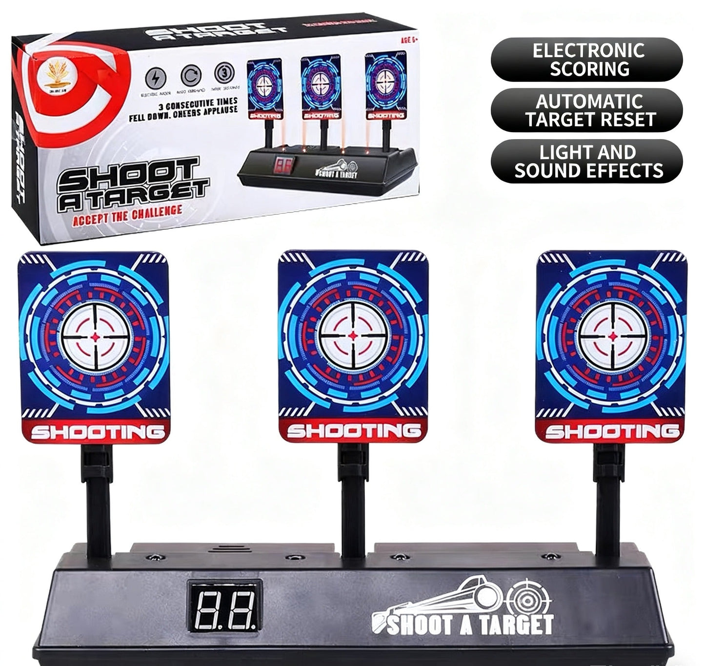 Auto-Reset Electronic Scoring Shooting Targets