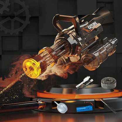 Full Auto Gatling Water Gun with Rotating Barrel