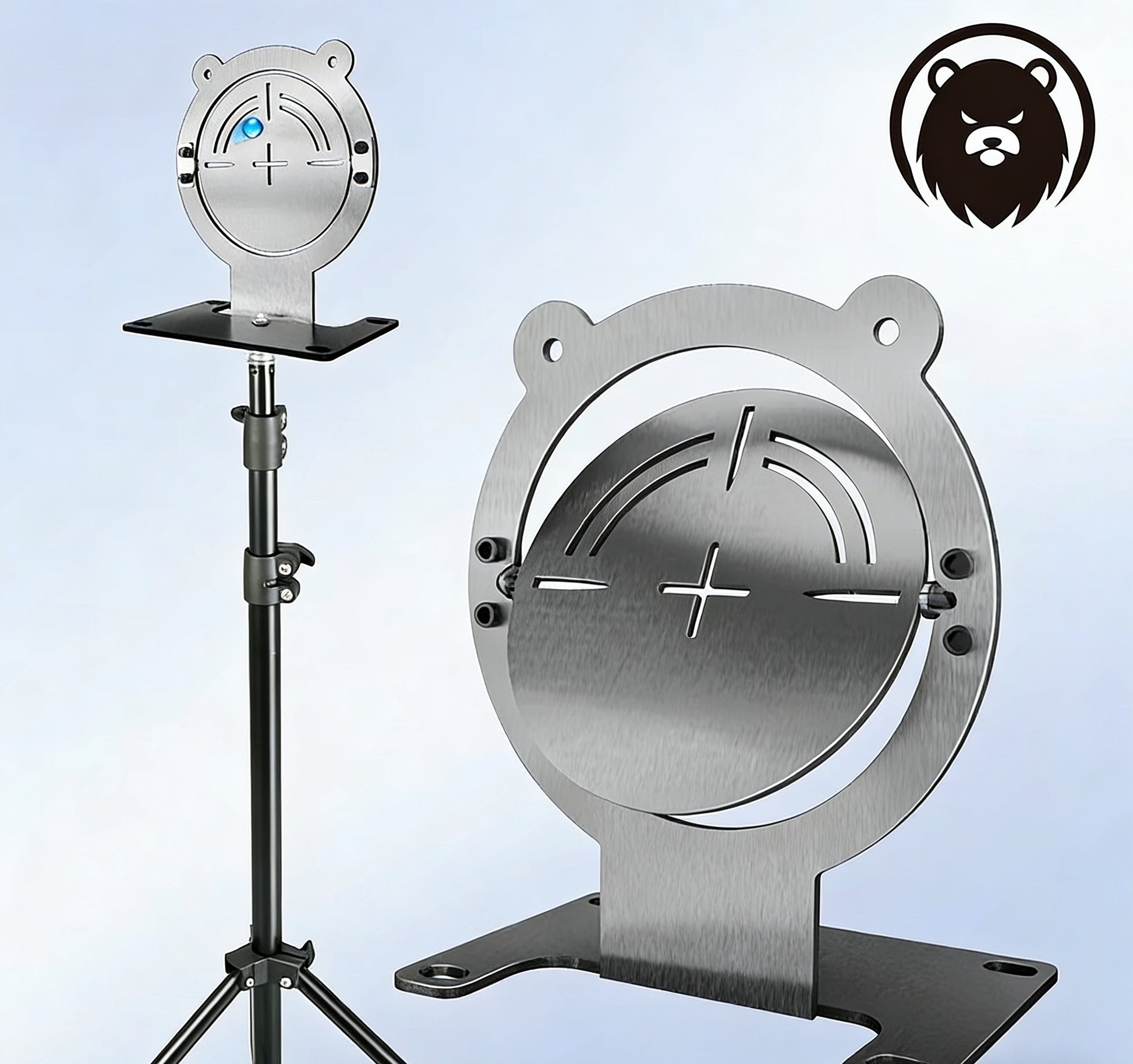 Bear Flip Target – Stainless Steel Reset Target