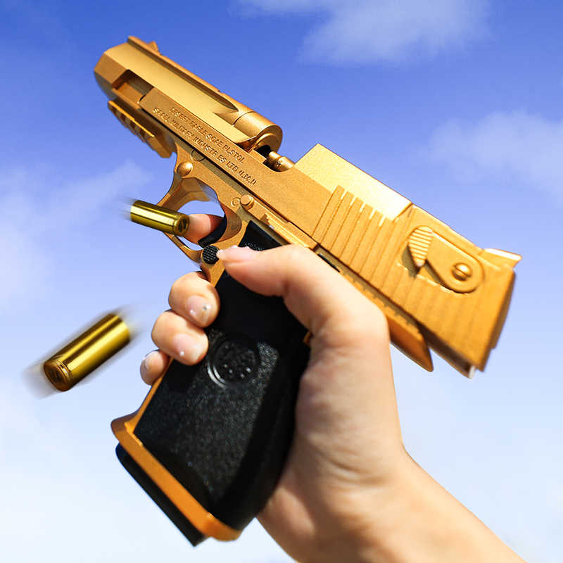 Golden Desert Eagle Shell Ejecting Nerf Pistol