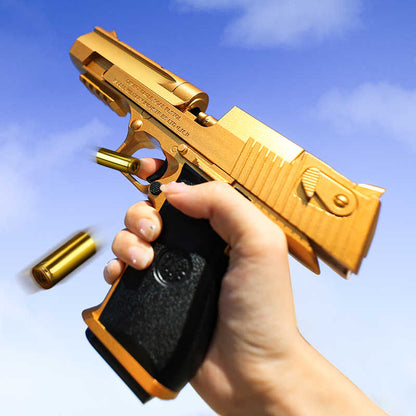 Golden Desert Eagle Shell Ejecting Nerf Pistol