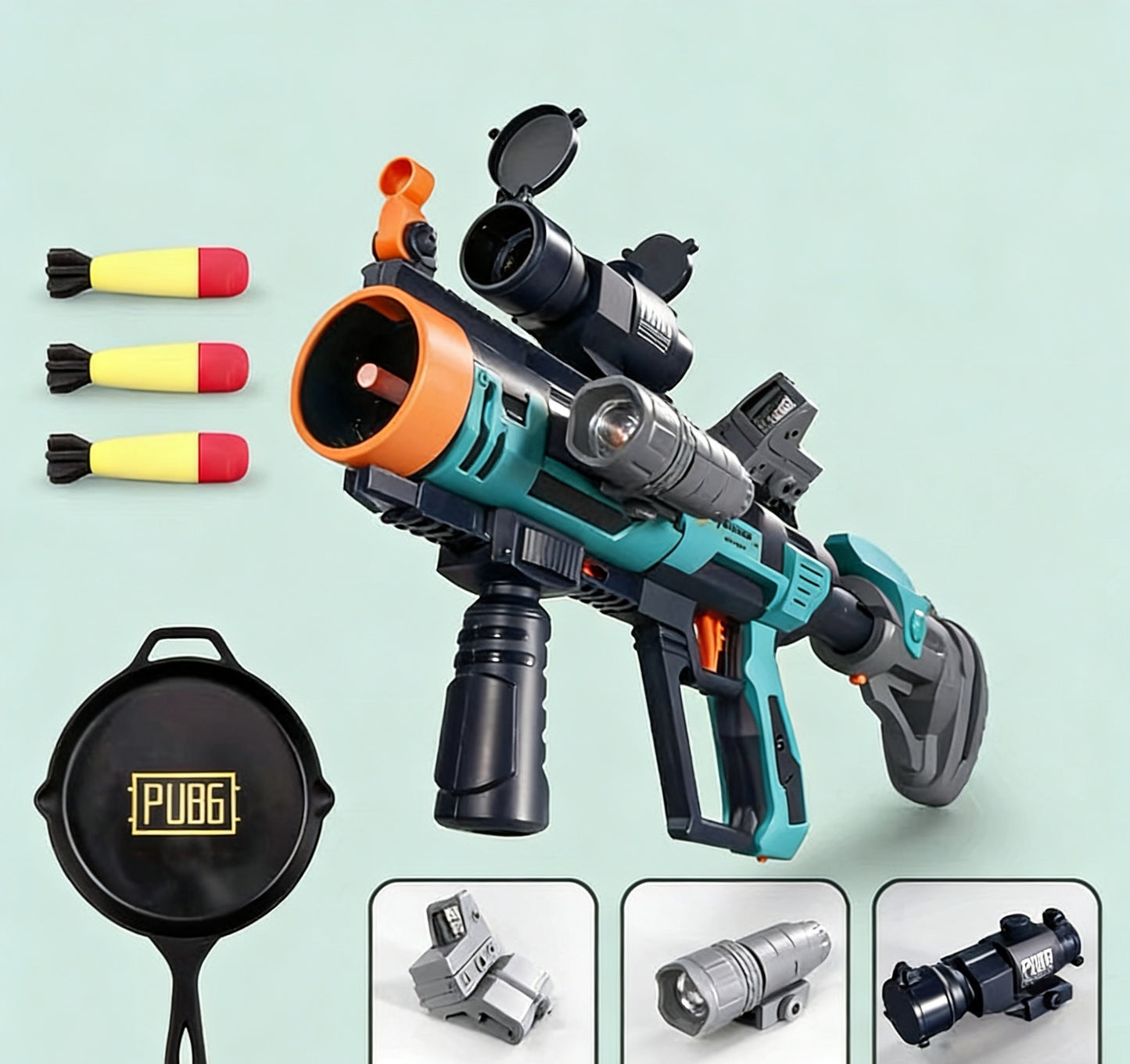 Light & Sound EVA Nerf Rocket Launcher