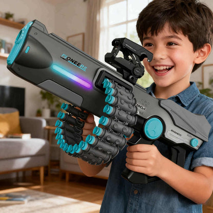 Electric Chain-Fed Rapid-Fire Nerf Gun