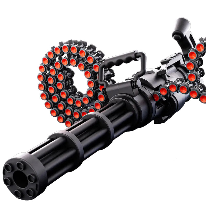 Electric Nerf Gatling Gun With Rotating Belt