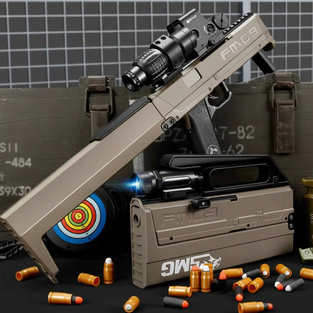 FMG9 Folding Shell Ejecting Nerf SMG