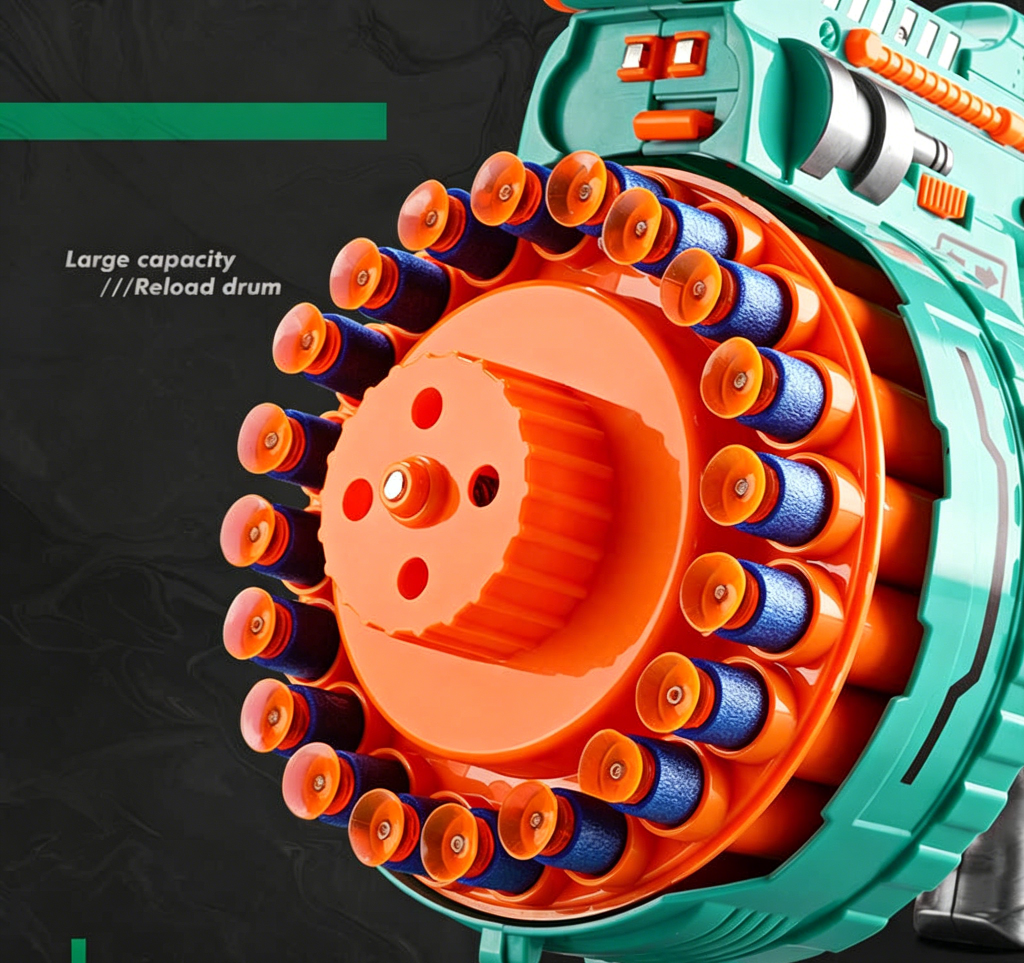 Full-Auto Rotary Electric Nerf Gatling Gun