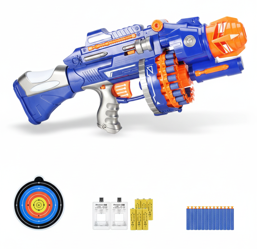 Full-Auto Rotary Electric Nerf Gatling Gun