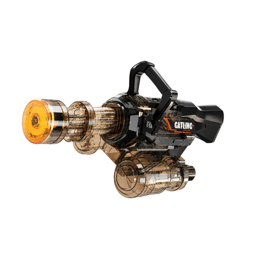 Full Auto Gatling Water Gun with Rotating Barrel