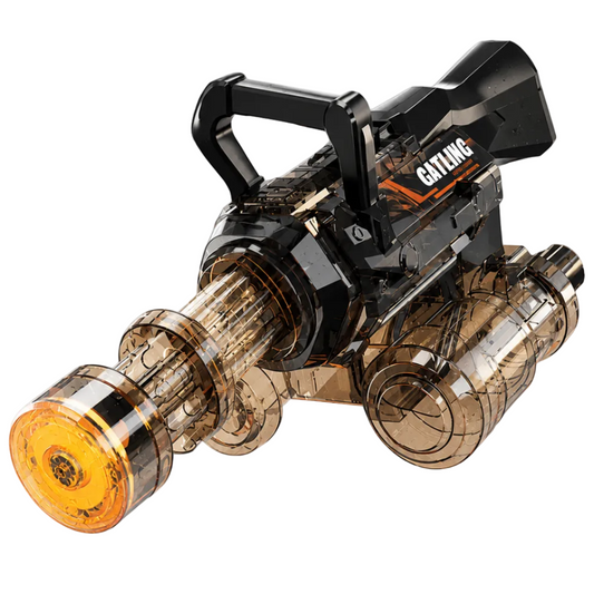 Full Auto Gatling Water Gun with Rotating Barrel