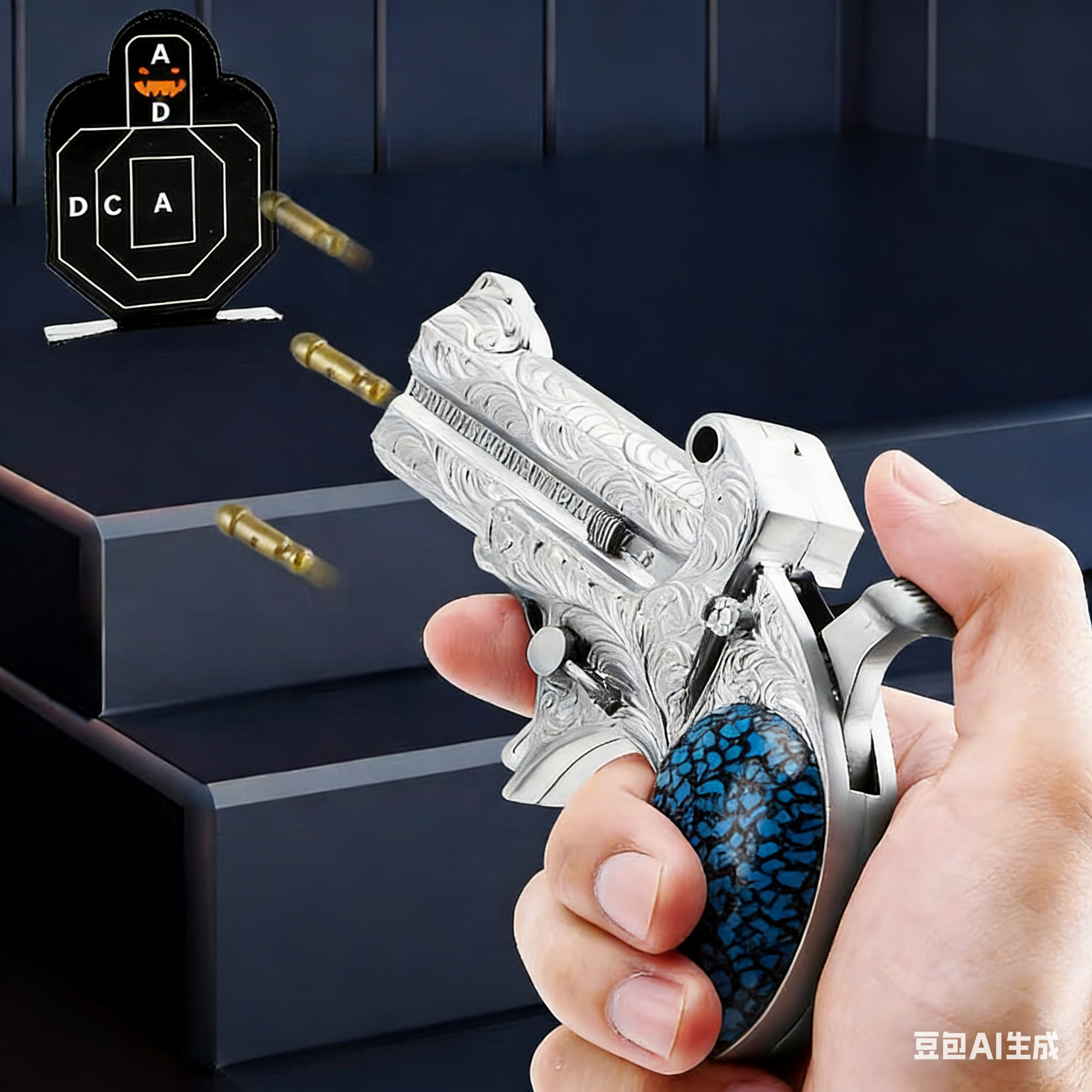  Double Barrel Mini Metal Toy Pistol