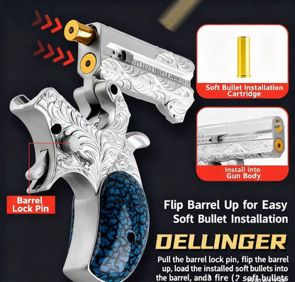 GQH Double Barrel Mini Metal Toy Pistol