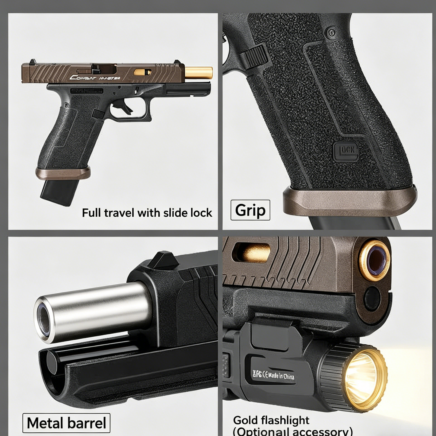 GQH TTI G17 Electric Blowback Gel Blaster Pistol