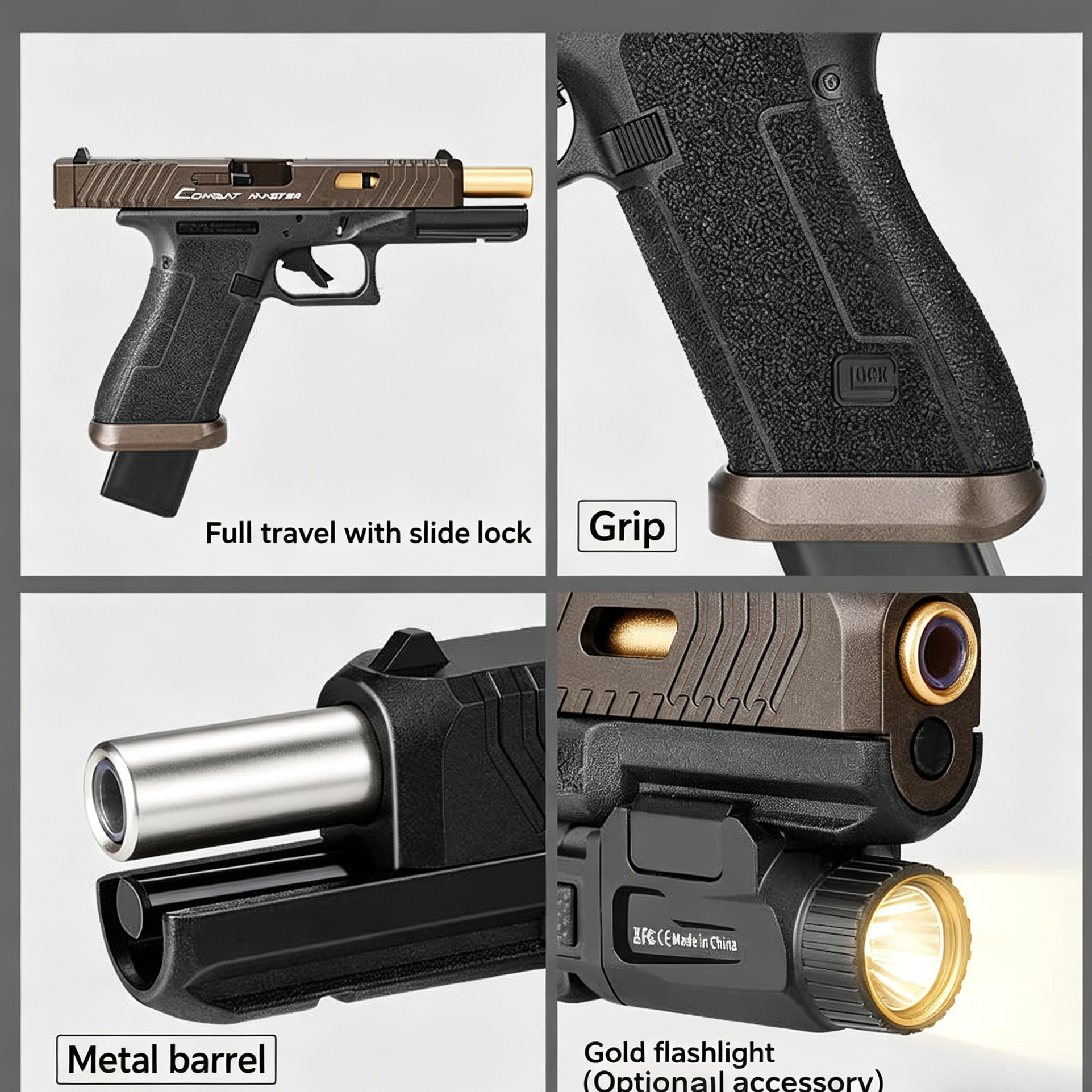 GQH TTI G17 Electric Blowback Gel Blaster Pistol