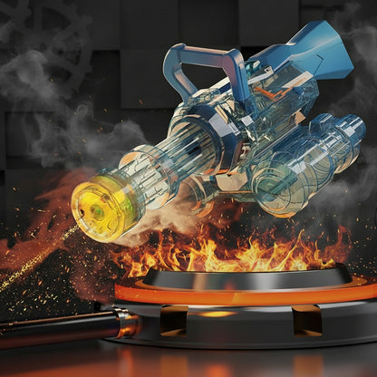 Full Auto Gatling Water Gun with Rotating Barrel