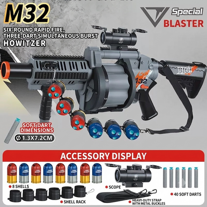 M32 Triple-Barrel Nerf Grenade Launcher